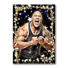 The Rock Superstar Sketch Card Limited 03/20 Dr. Dunk Signed picture