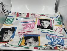 Vintage 90s Rock Express New Kids on the Block Full Size Flat Sheet Only picture