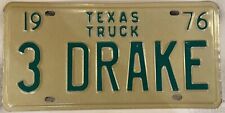 Vanity 3 DRAKE license plate Draco Dracon Drago Drakon Drakie Rapper Drizzy 1976 picture