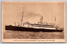 eStampsNet - RMSP Steamer Arcadian to America 1924 Postcard  picture