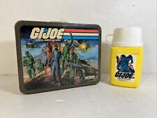 Vintage GI JOE Real American Hero 1982 Metal Lunchbox & Thermos Good Condition picture