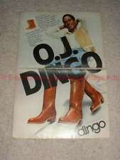 1979 Dingo Boots Boot 2-page Ad w/ O.J. Simpson picture