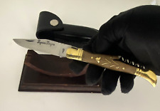 Vintage Laguiole Pocket Knife Blade Steel Wood Handle Men's Corkscrew Rare Old picture