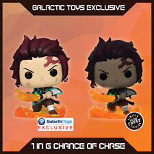 Galactic Toys Exclusive - Funko Pop Animation: Demon Slayer-Tanjiro w/ 1 and 6 picture