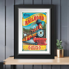 Knotts Berry Farm Ghost Town Calico Railroad Ride Vintage Restored Poster Print picture