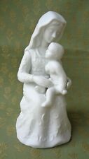Parian Ware Madonna and Baby Jesus Figurine - Mother and Child - Vintage RARE picture