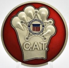 SECRET SERVICE COUNTER ASSAULT TEAM CAT RED CHALLENGE COIN picture