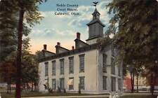 J86/ Caldwell Ohio Postcard c1910 Noble County Court House 160 picture