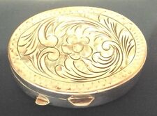 Vintage Rare Beautiful Silver Cachou Box for Pill or Snuff c 19th-20th c # 485 picture