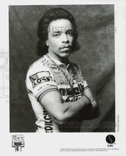 1987 Press Photo Rapper Ice-T - ttp22724 picture