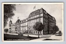 Montreal Quebec-Canada, Windsor Hotel, Advertising, Vintage c1952 Postcard picture