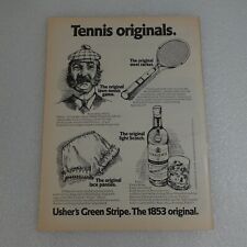 Vintage Print Ad Ushers Green Stripe Whisky Sports Illustrated Feb 28, 1972 picture