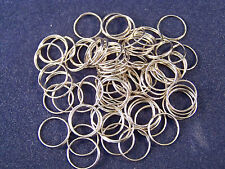 50 PC 12MM SILVER RING CONNECTOR CHANDELIER PARTS CHAIN CRYSTAL HANGING picture