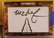 2020 Leaf Pop Century Wiz Khalifa auto card. Rapper and Entrepreneur picture