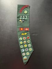 Vintage Girl Scouts Sash 1970s 70s Merit Badges Patches Pins picture
