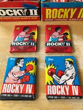 TOPPS ROCKY PACK LOT OF FOUR 1979 ROCKY II & 1985 ROCKY IV- 2 PACKS EACH picture