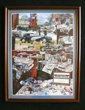 2000 50th Pebble Beach Concours Fine Art Print Poster MARSH Framed picture