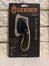 Gerber Tri Tip Mini Cleaver 2.9” Blade Green Handle W/Multi Mount Kydex Sheath picture