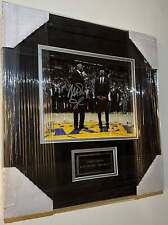 Kobe Bryant Retirement Jersey Framed Photo with Magic Johnson Autograph picture