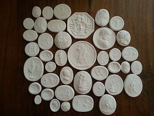 37 Grand Tour Cameos Intaglios Gems Medallions plaster seals Tassies coins  picture