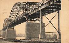 Close Up Of New Highway Bridge Connecticut River Middletown CT 1938  VTG P128 picture
