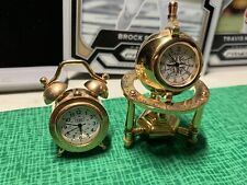 Bulova miniature collectible clocks :Japan Movement-Made Hồng Kông: Read picture