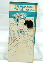 Vintage 1950's HUMOR card Hallmark - UNUSUAL 'HAIR' ELEMENT picture