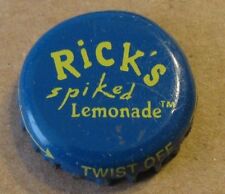 RICKS SPIKED LEMONADE SEAGRAMS OBSOLETE MICRO CRAFT NO DENTS BEER BOTTLE CAP picture