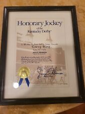 Honorary Kentucky Derby Jockey Awarded to Larry King (TV) signed Jerry Abransom picture