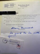 Signed letter from Strom Thurmond 1980 Vintage United State Senate D.C. rnc picture