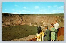 Halemaumau Crater & Look-Out Home Of Hawaiian Fire Goddess VINTAGE Postcard picture