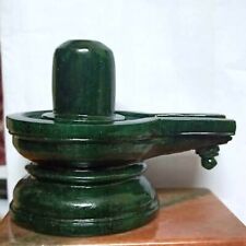 Green Jade Shivling For Calm & Peaceful Mind 600 grams picture
