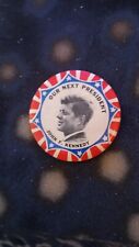 Large 1960 John F. Kennedy OUR NEXT PRESIDENT Profile Campaign Button picture