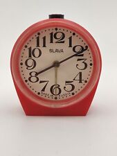 Vintage Alarm Clock Slava Plastic Case Mechanical picture