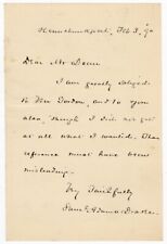 Journalist Samuel Adams Drake Handwritten & Signed Letter 1890 picture