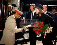 JOHN F. KENNEDY AND JACQUELINE WELCOME EMPEROR OF ETHIOPIA - 8X10 PHOTO (FB-976) picture