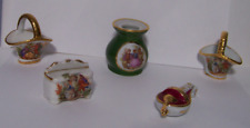 5 Limoge France Porcelain Minitures 4 of Courting Couples picture