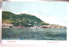 1907 GIBRALTAR Postcard The Rock From The South Ships, Gibraltar Stamp British picture
