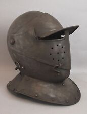 Helmet Antique 19thC Hand Forged Armor Iron Soldiers Helmet Grand Tour picture