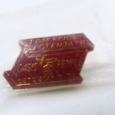 1994 Oasis Masonic Temple Let's Soar in '94 Lapel Pin Pinch Back Red I-Beam picture