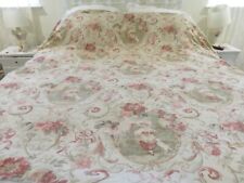 Vintage Custom Made Richloom Fragonard Toile Queen Bedspread Professionally Made picture