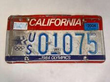 1984 California 1984 Los Angeles Olympics License Plate-Rough picture