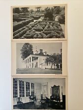 Vintage Mount Vernon, VA Postcards - B&W - Unposted, Lot of 3 - 1938 WASHINGTON picture