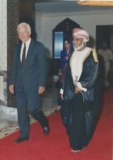 Sultan Qaboos Of Oman With German President A13 A1306 Original Vintage Photo picture