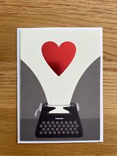Taylor Swift Tortured Poets Inspired Typewriter Heart Blank Note Card w Envelope picture