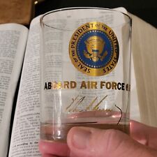 Vintage Aboard Air Force One Cocktail Glass John F. Kennedy picture