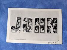 Large Letter Name Postcard John Illustrated With Beautiful Women picture