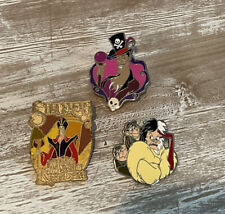 Disney Pin Lot 3 Pc Villains Maleficent Jafar Dr Facillier Cruella picture