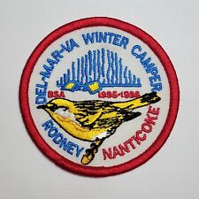 Vintage 1995-1996 Del-Mar-Va Winter Camper Rodney Nanticoke Patch, Scouts CM028. picture