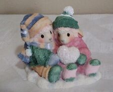 Vintage Enesco 1997Mary Had A Little Lamb Figurine It's Snow Wonder I Love You. picture